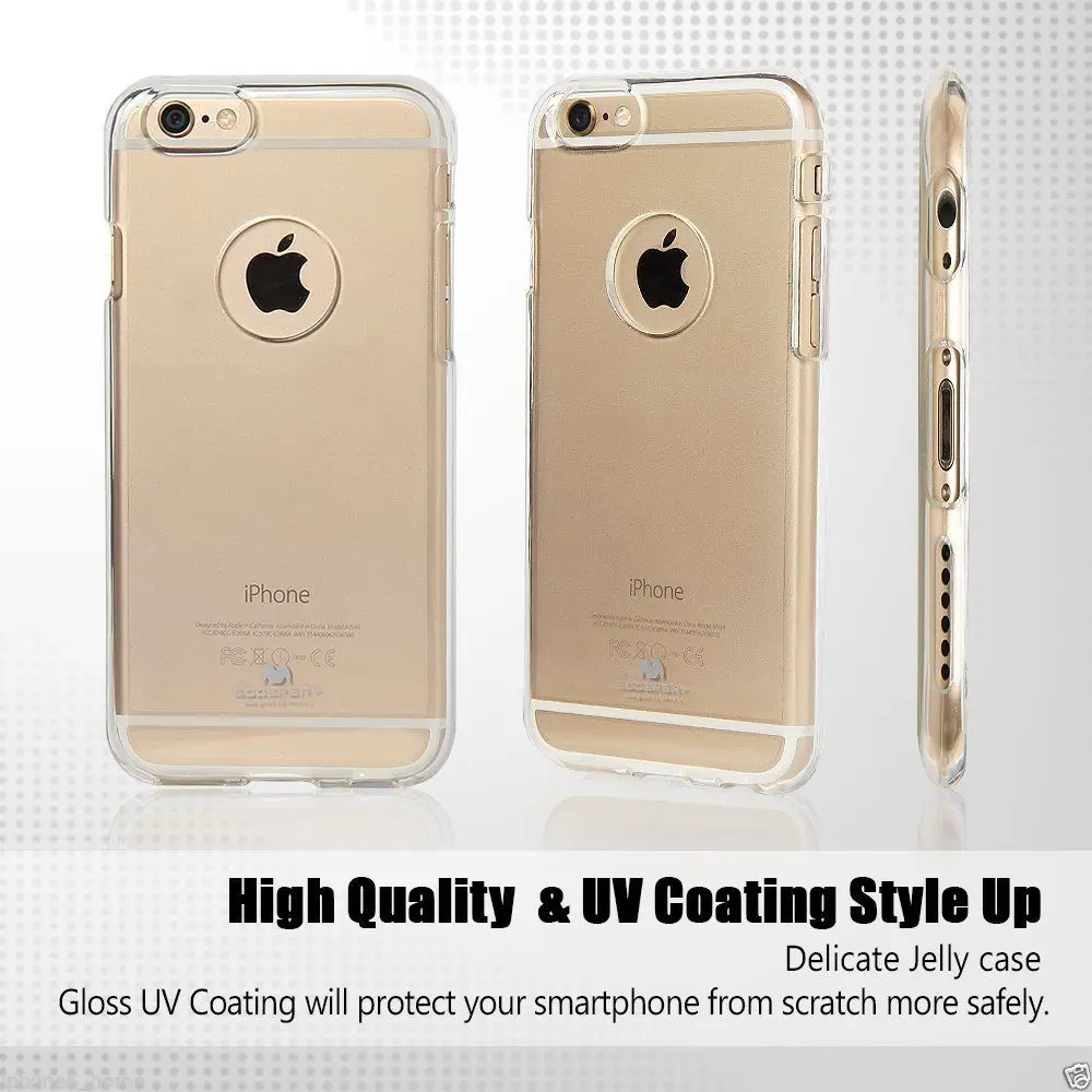 Мобильный телефон ТПУ чехол прозрачный для iPhone 6 S задняя крышка для iPhone 6 Чехол прозрачный TPU чехол Mercury Goospery
