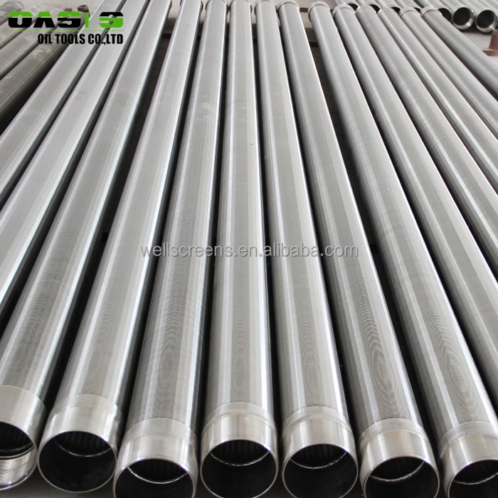 AISI 304/316L PVC Continuous slot wire wrapped water well screens China supplier
