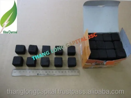 High calorific value 100% natural Coconut shell charcoal for hookah shisha