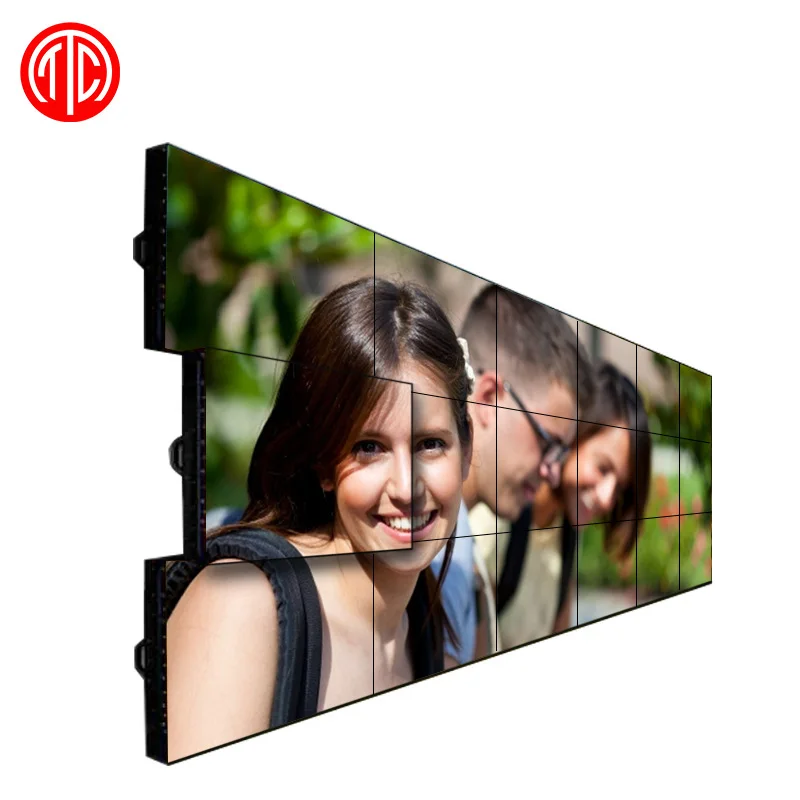 
2018 Multiple advertising 4k led video wall tv display, 3*3 Multi screen DID lcd video wall 