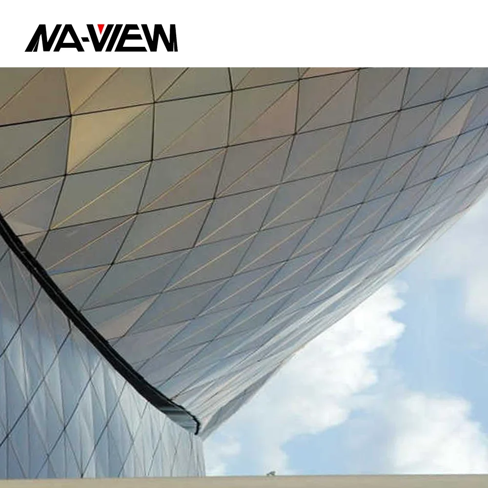 Building Material Metal Facade Aluminum Curtain Wall Exterior Facade Tiles