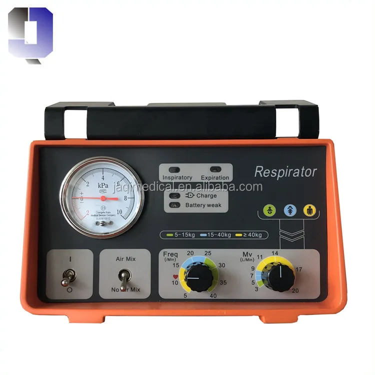JQ-X10PLUS Multi-functional emergency transport ventilator with Oxygen bottle and battery