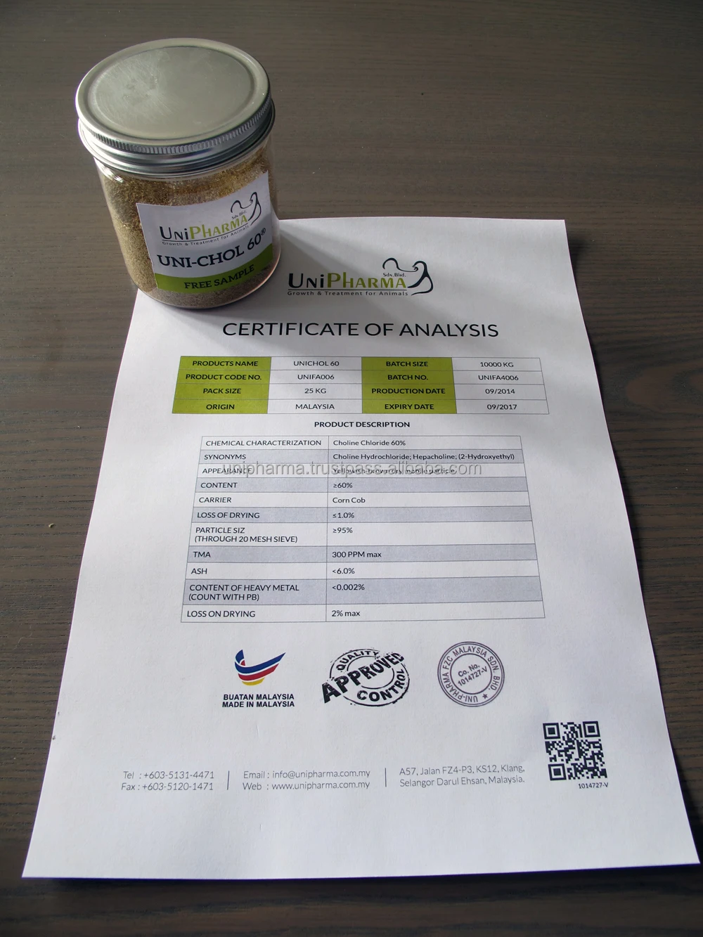 feed additives manufacturer Choline Chloride 60% Feed Grade Amino Acids