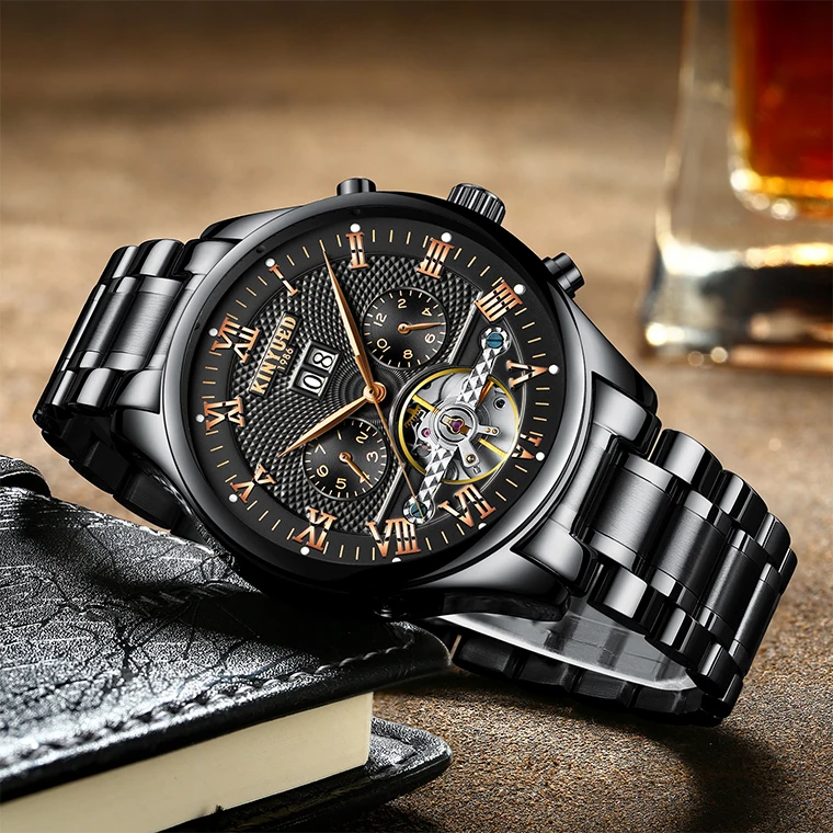 Watch Men Automatic Mechanical Watch Watches Factory Direct Sale Mechanicwatch Bezelch Automatic Waterproof Shockproof Alloy