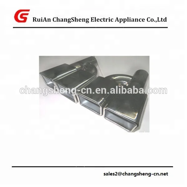 auto part double square modified auto part mulffer exhause pipe for mitsubishi Lancer