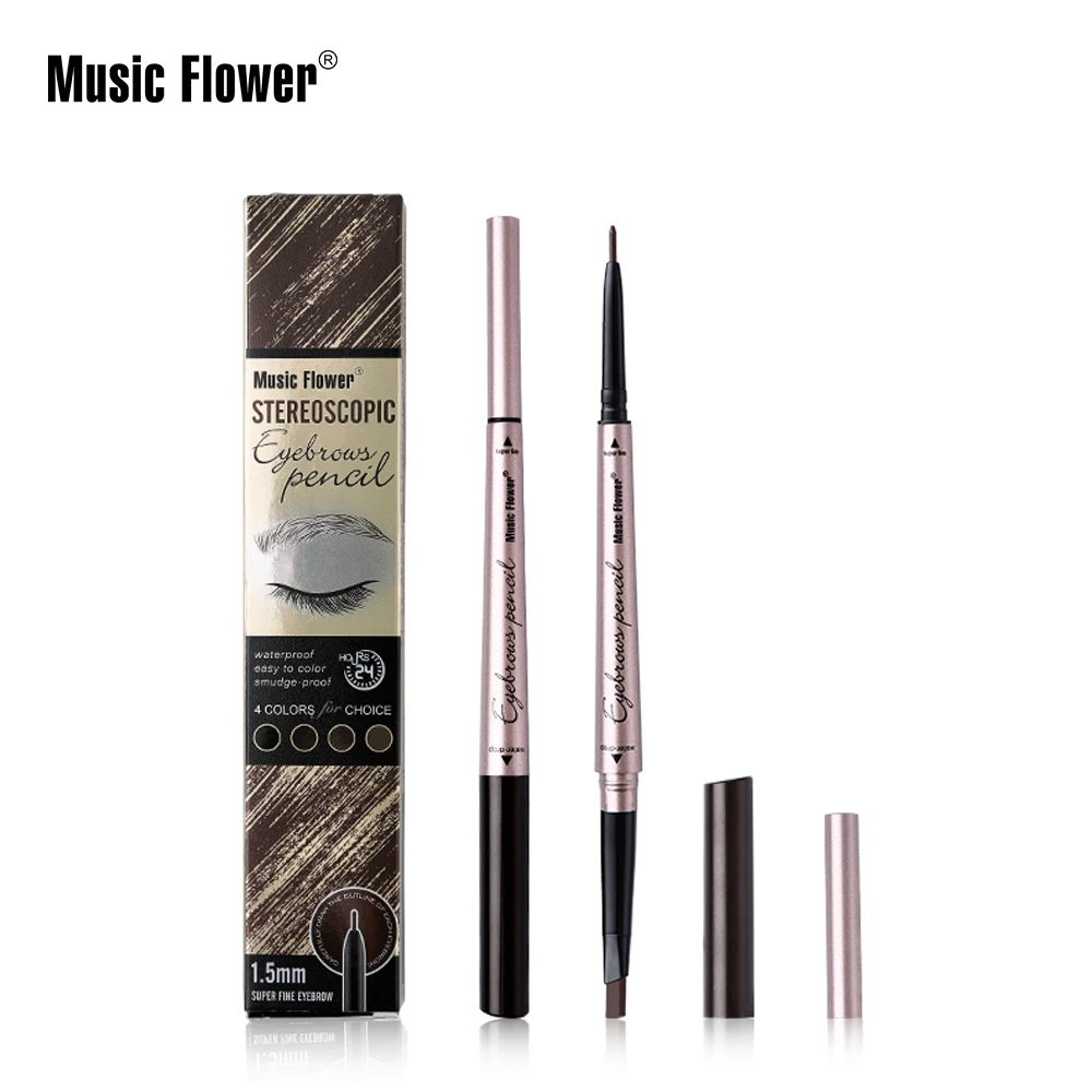 Private Label Makeup Automatic Eyebrow Pencil With Eye Brow Brush Waterproof Long-lasting Eyebrow Pencil
