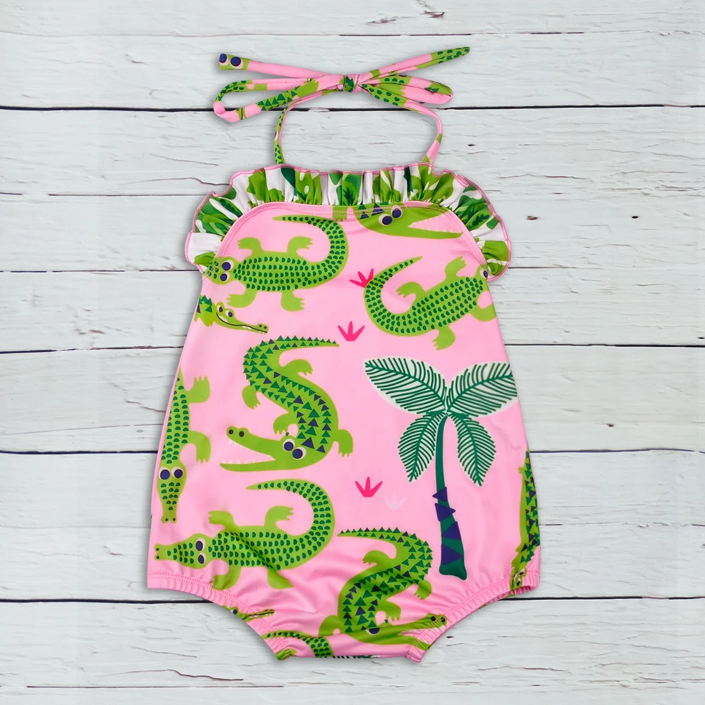 
beautiful summer girl flower cotton baby romper 