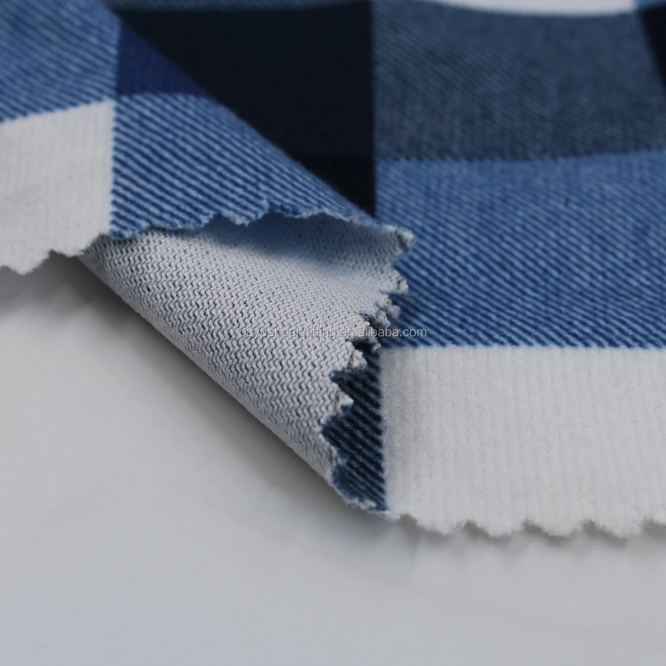 Jiaxing Factory Direct 100% Polyester Tartan Plaid Fabric Imitated Cotton Fabric for Sofa Cover