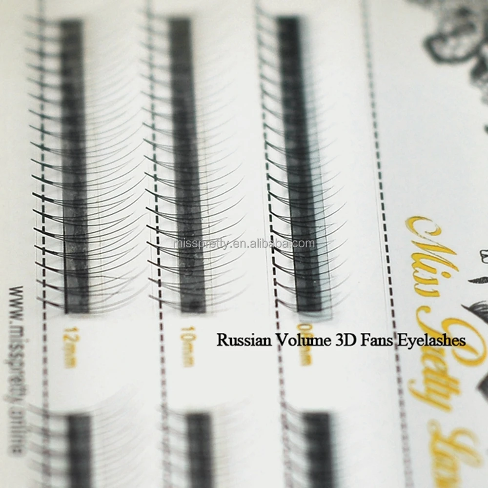 Own Brand Premade Volume Lash Fans 3D Volume Lashes 4D 6D Knot Free Cluster Mink eyelash extension