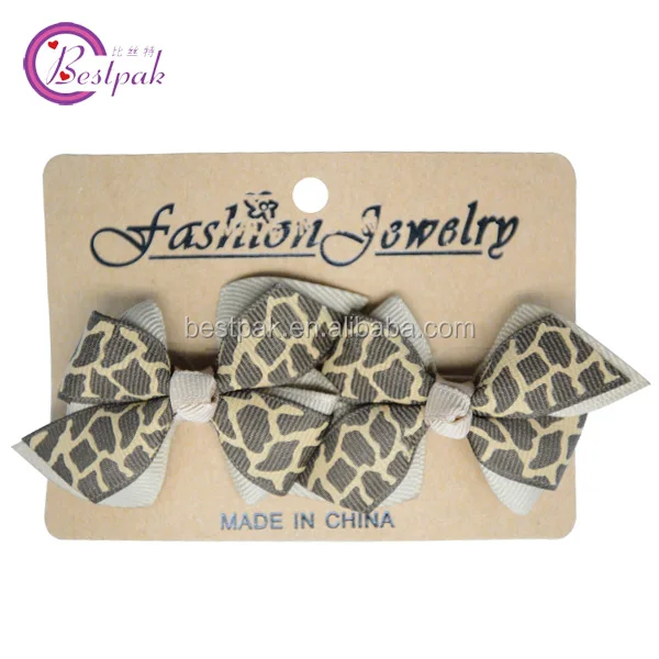 
2014 spidery line two layers grosgrain ribbon hair clip 