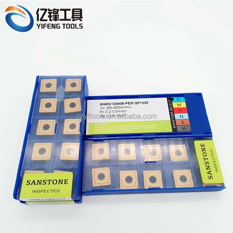 Zhuzhou Yifeng Tools Carbide Lathe Cutting SNMG120408 Inserts SNMG