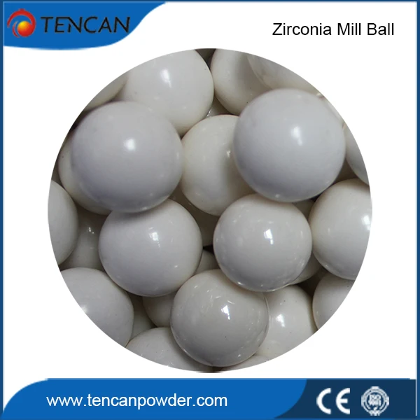 China TENCAN High Quality 0.1mm-30mm Zirconium Mill Balls Zirconia Grinding