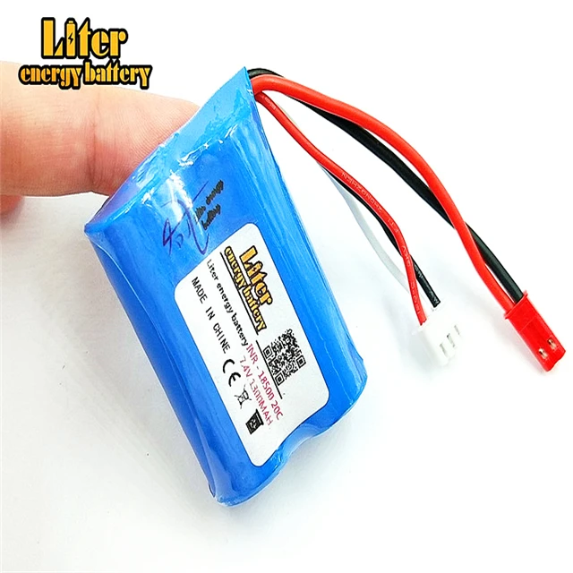 7,4 v 1300 mah Lipo батарея для дистанционного управления вертолетом Li-po батарея 7,4 V 18500 15c 20c разрядная игрушка batteryцилиндрическая