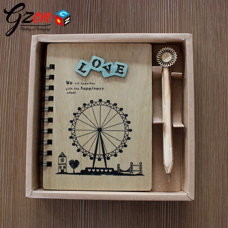 Китайский завод, пользовательский роскошный с коробкой, студенческий подарок, блокнот