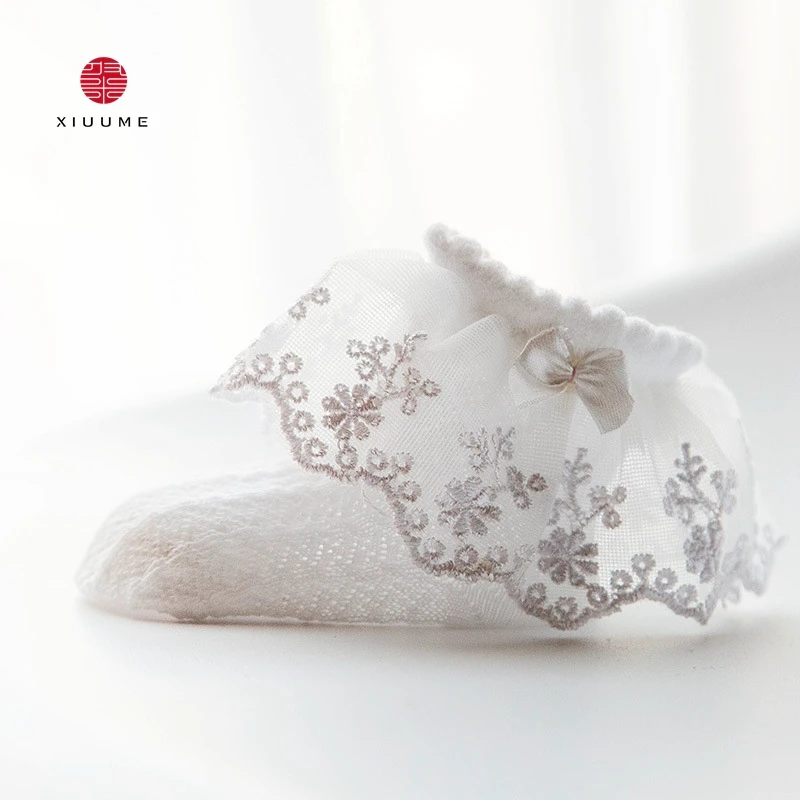
Wholesale baby socks gift set lace bowknot girls cute korean kids socks 