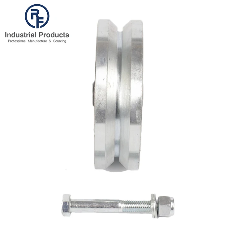 Factory Supplied V Groove H.D. Sealed Heavy Duty Steel Rolling Gate Wheel For Sliding Door Double Soft Closing 8 Wheel Sliding
