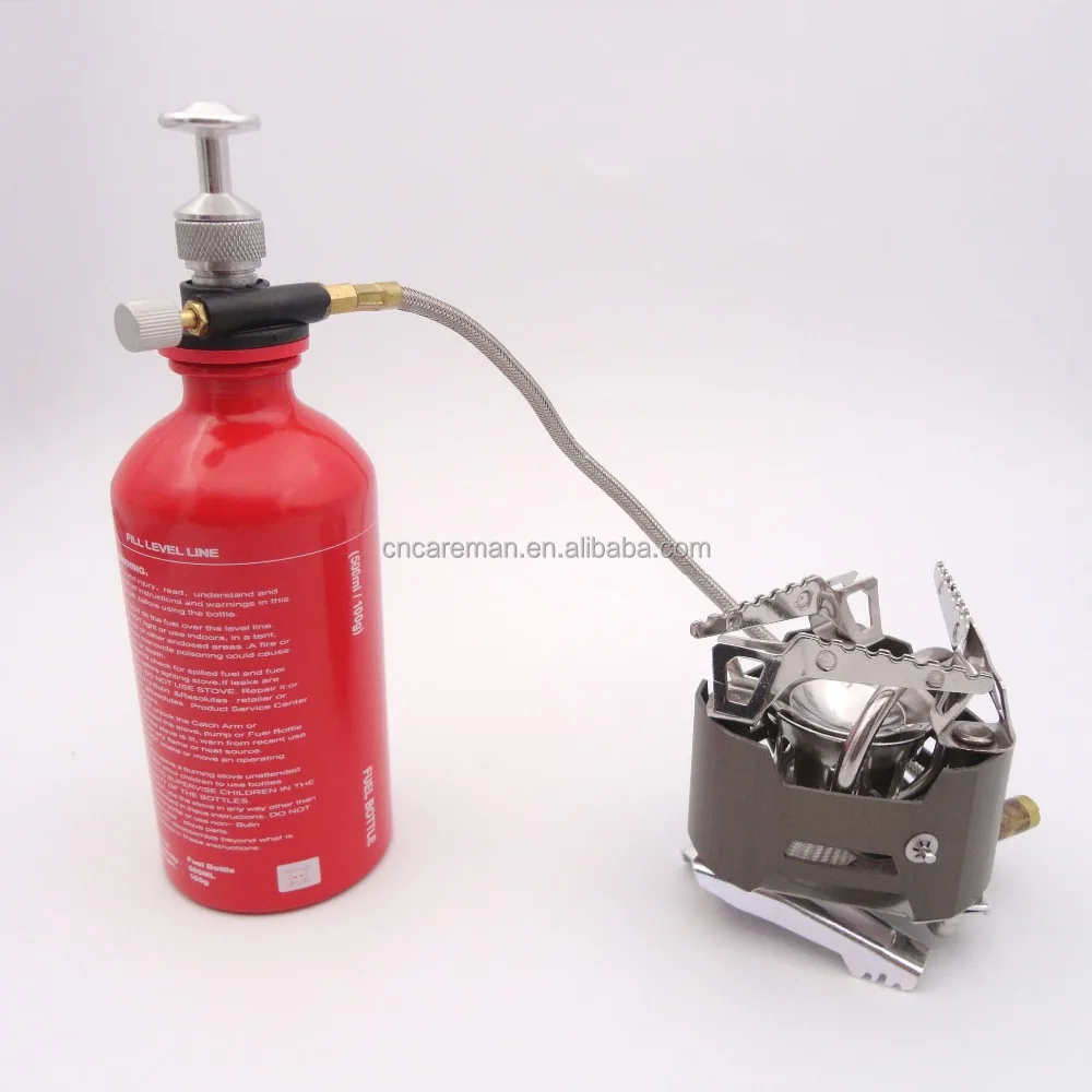 Multifuel Camping Gas Stove, Camping Gas/Petrol/Gasoline Burner with 500ml Fuel Bottle OEM Orders Accepted