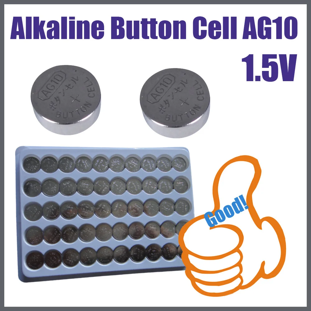 button cell battery lr130 ag10 1130 l1130 alkaline coin cell in high performance