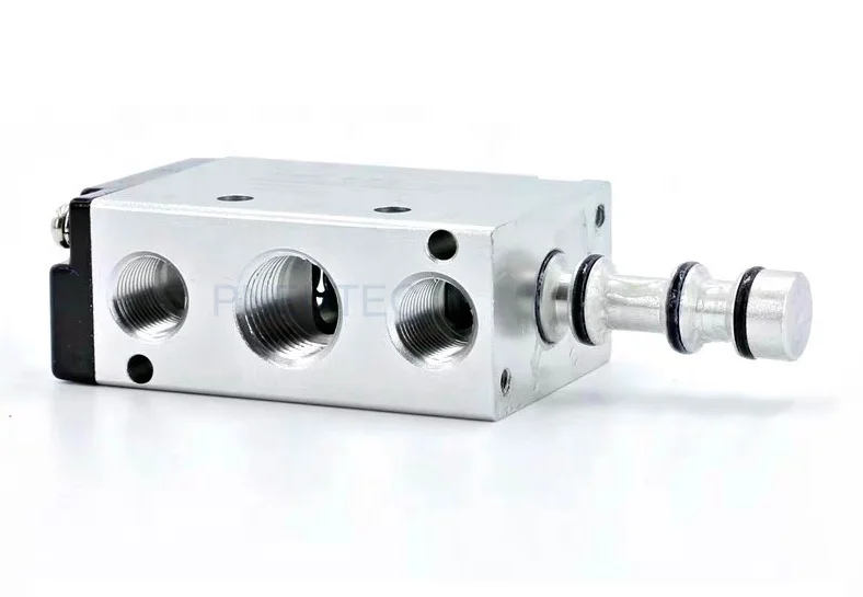 NINGBO AIRTAC 5/2 way 1/4 1/8 MSV86522-PP MSV86521-PP plat round button directional Pneumatic Hand Control Valve