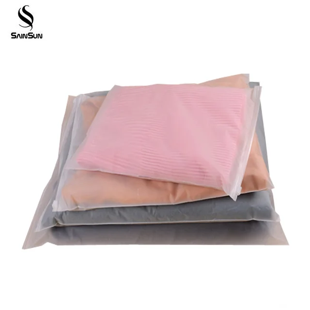
Stand Up Zip Lock Bag For Clothes Disposable Frosting Costume Plastic Bag 