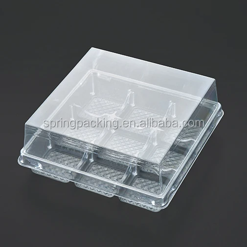 whole sale &custom style Plastic material cake tray &meat bakery pastry bread dessert tray boxes small middle large size