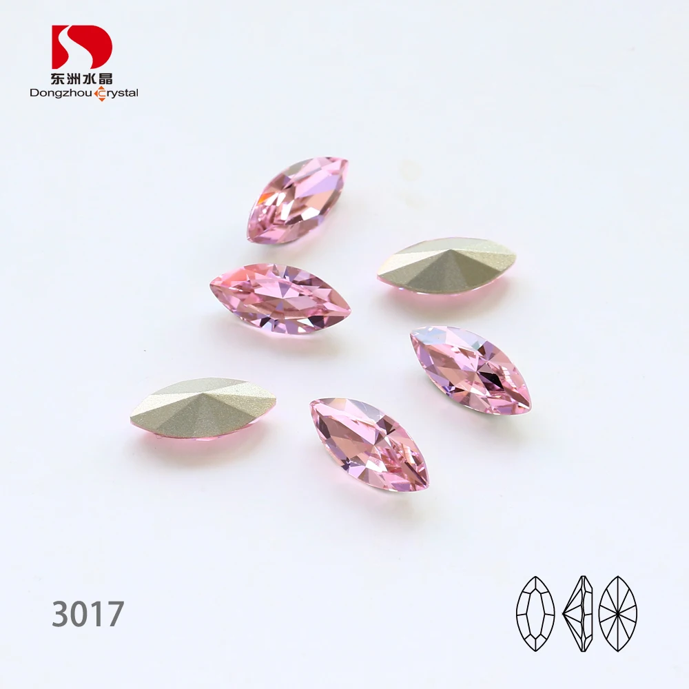 Wholesale Horse Eye Jewelry Making Point Back Rhinestone Crystal Beads