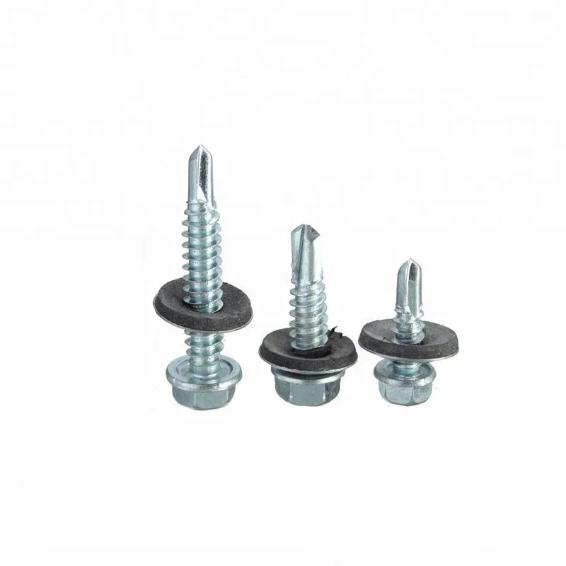Carbon Steel 1022A Material and DIN Standard Hex Washer Head self drilling roofing screws