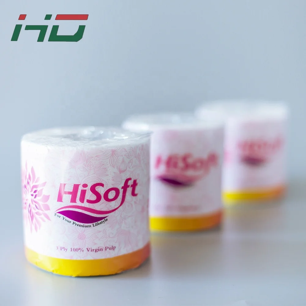 Wholesale Bulk Embossed Virgin pulp OEM Custom Toilet Paper Roll Tissue