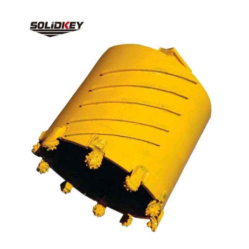 Roller cone drum cutters for piling foundation drilling,  tricone cone cutter for core barrel in pile foundation construction