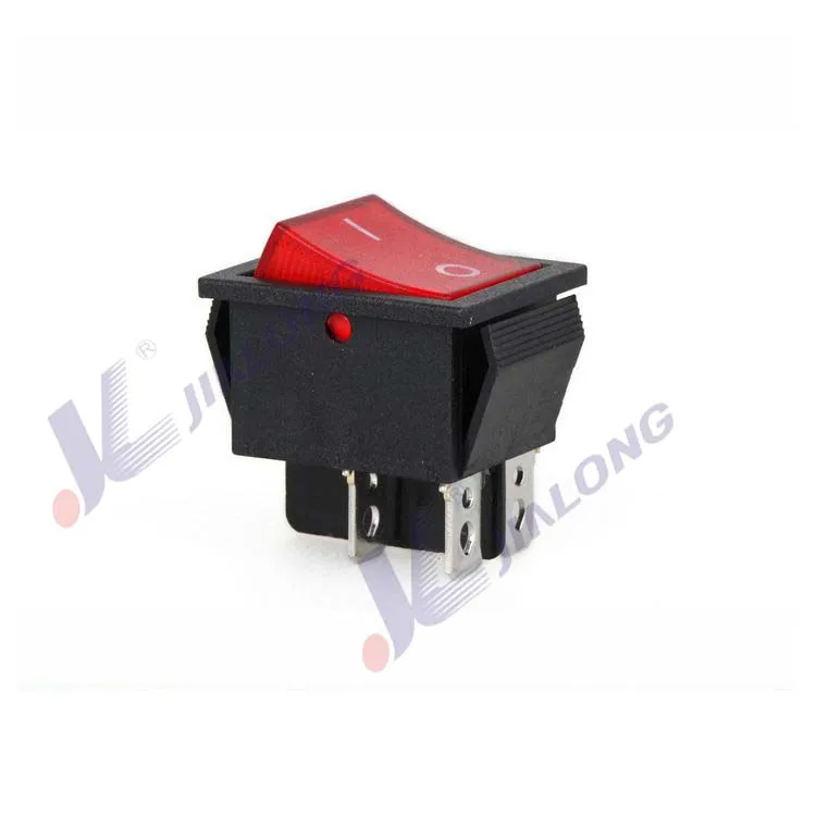 KCD4 USA Red Light On/off Rocker Switch 250V 15 AMP 125/20A