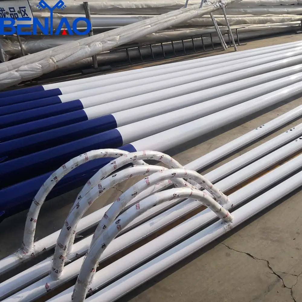 5 - 13 m led light pole double street lighting pole