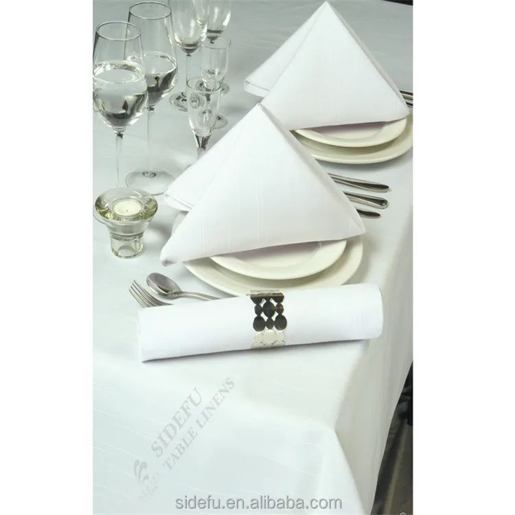 Wholesale White Hotel Linen Table Napkin Cotton Restaurant