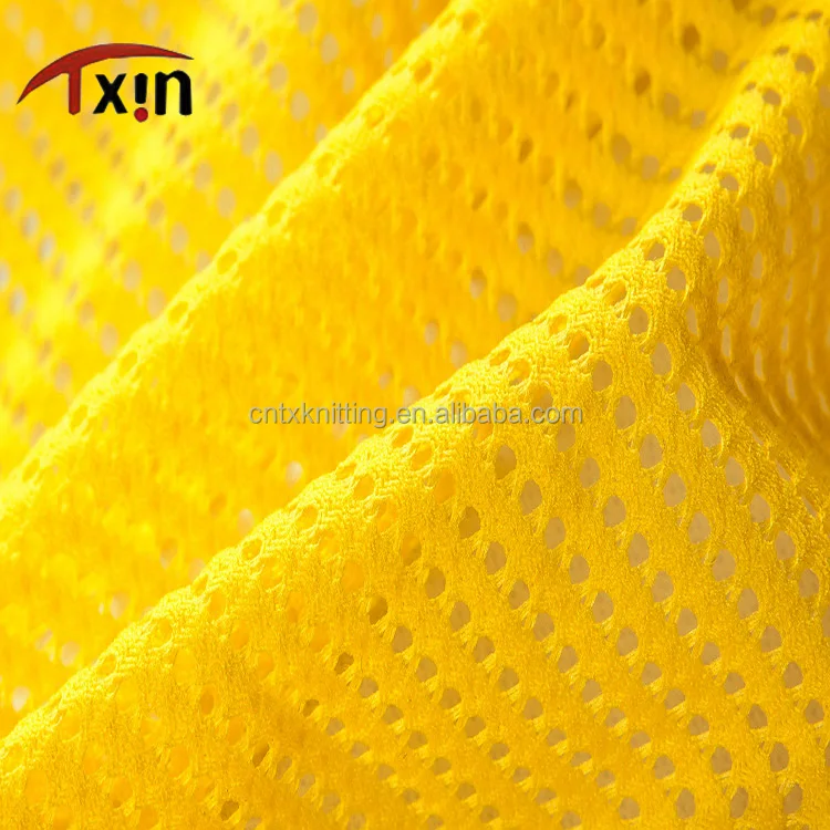 
100% Polyester Recycled Mesh Fabric For Backpacks Made From Recycled Plastic Bottles 