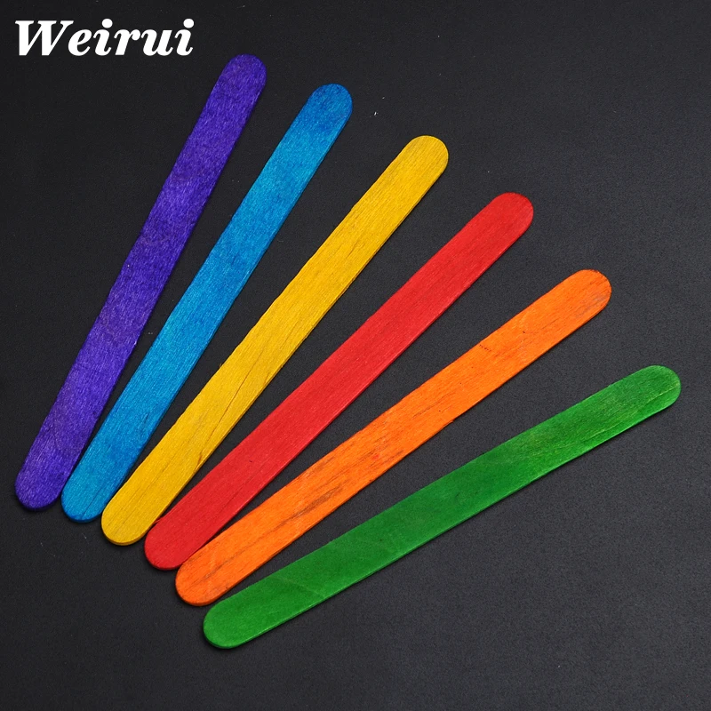 Wooden ice cream bar ice cream stick tongue depressor school children educational toys handmade materials