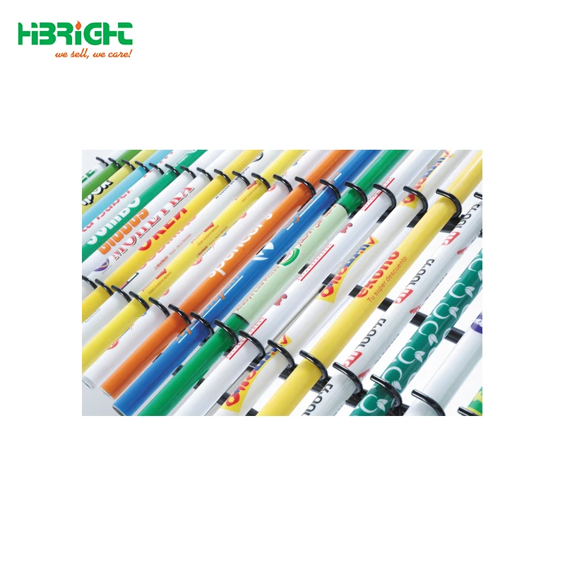 shopping trolley handle tube for replacement with advertising paper