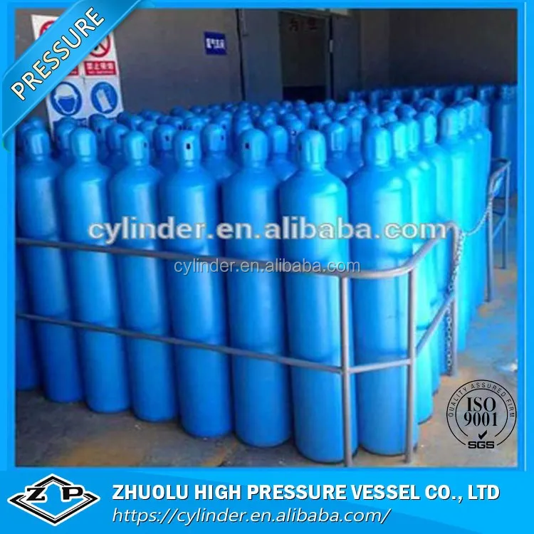 Кислородный баллон изготовлен из высококачественной стали для многократного сохранения кислорода для медицинского и промышленного использования