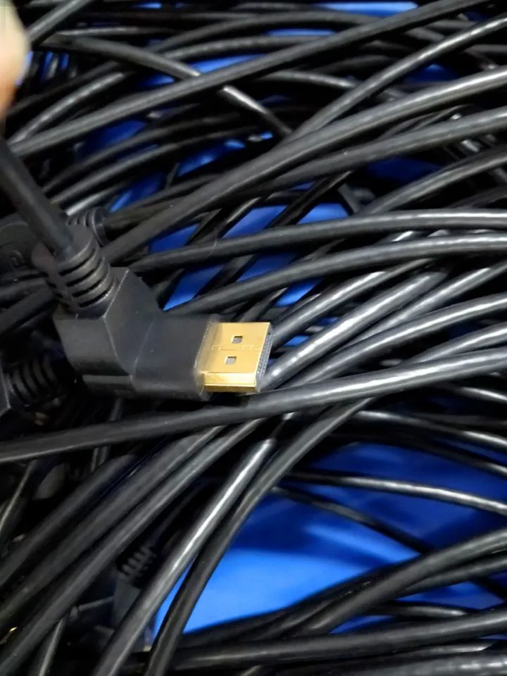 DP Displayport Extension Panel Mount Cable - Displayport to Displayport - Male to Female Gold PVC Polybag OEM Combination Stock