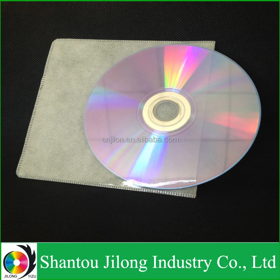 One Side PP+Non-woven Material CD Transparent Plastic Sleeve Packaging