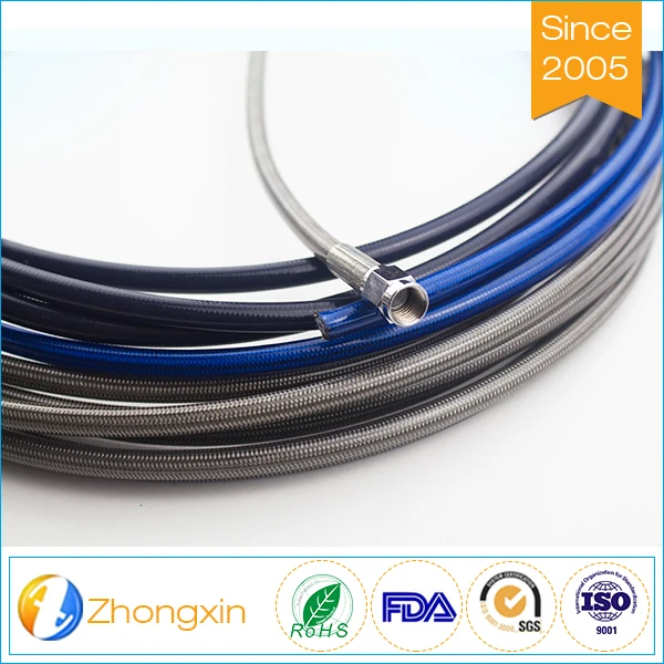 Армирование гоночный автомобиль и motorcycleTeflon шланг тормозной магистрали с Нержавеющей стали плетеные