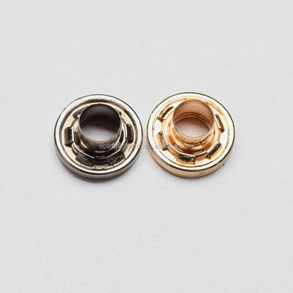 Metal black round eyelets for shoes