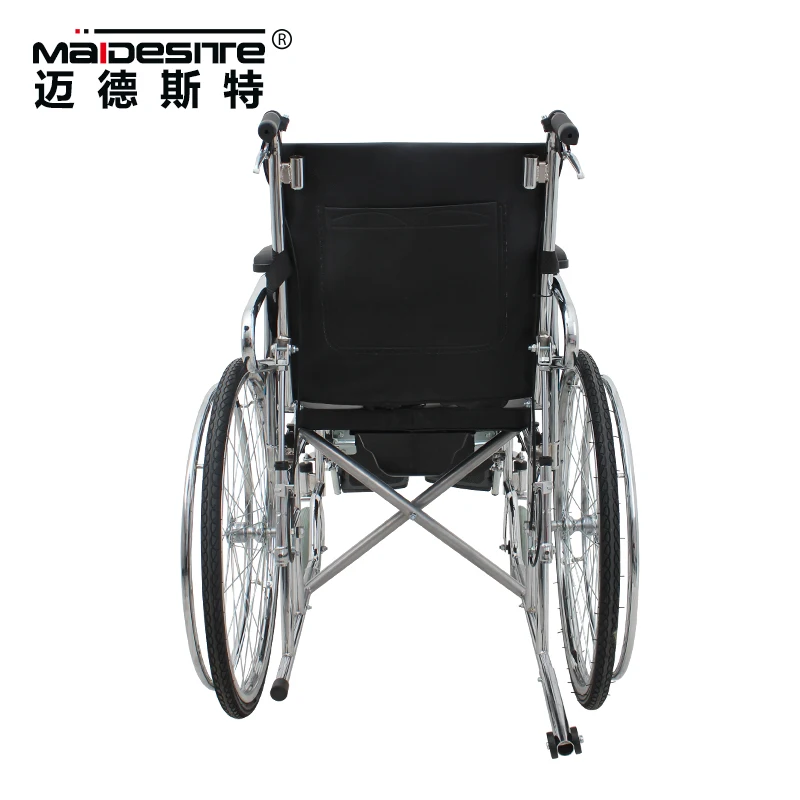 Foldable reclining manual wheelchair with inflatable big wheels cheapest price