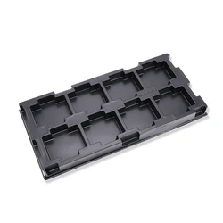 Custom Black Batteries Battery Pack Electronic Inner Blister Tray PS PET PVC Plastic Packaging 0.4-0.8mm RS0605325 3000 PCS