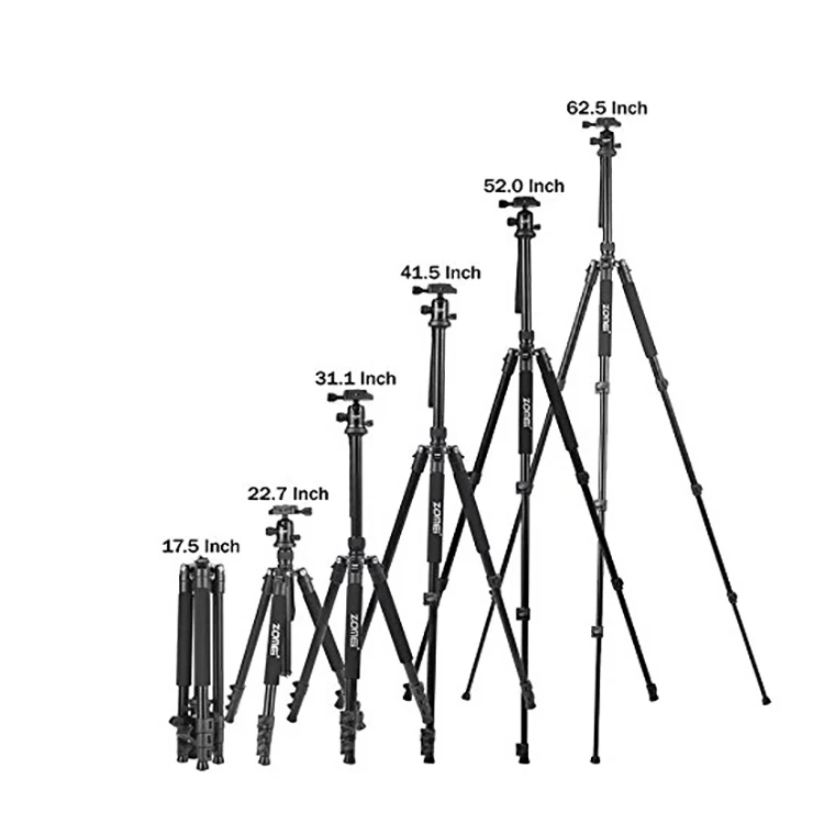 Q555  Professional Aluminum Portable Tripod For SLR Digital Camera