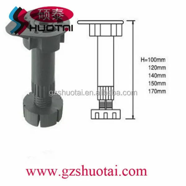 adjustable cabinet legs, Plastic adjustable foot