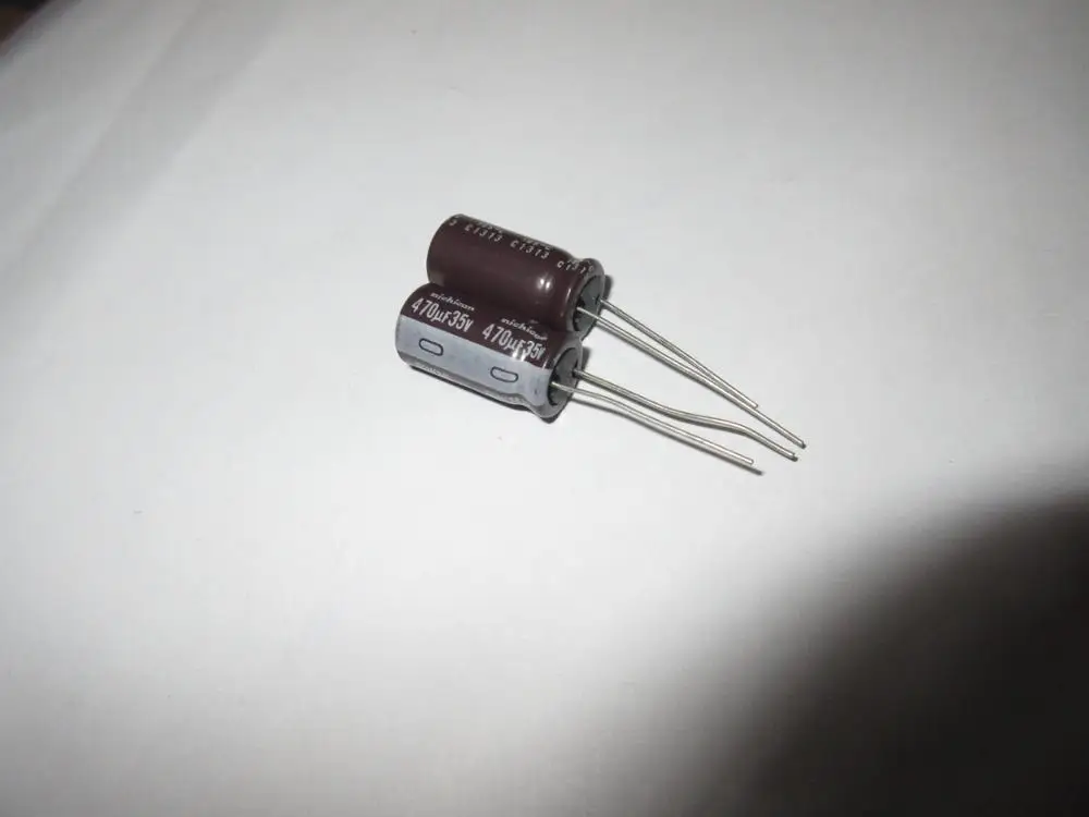 Nichicon electrolytic capacitor 470uf35v PW series 35v470uf 10*20