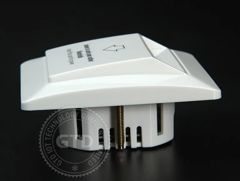 220V AC Energy saving Hotel RFID Card European key card Power Switch for Round Mounting  box installation