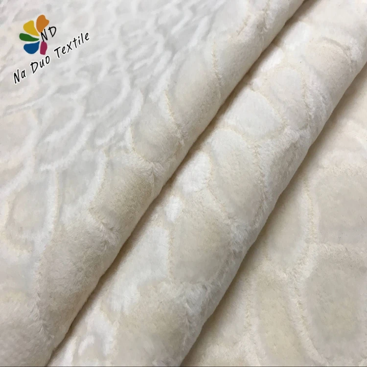 Fashion design quality shaoxing naduo Embossed Luxury Velvet Fabric