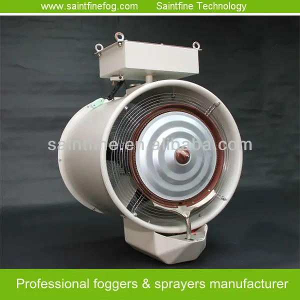 2014 новый! промышленных вентилятор тумана воды, промышленные увлажнители, и крытый запотевание вентилятор для птицефабрики