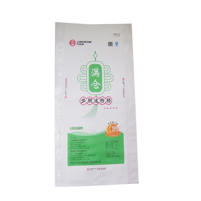 25kg BOPP laminated Polypropylene woven flour packing bag