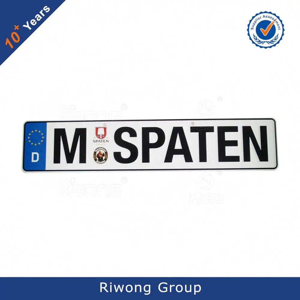 Высокобезопасная Светоотражающая французская табличка с номером